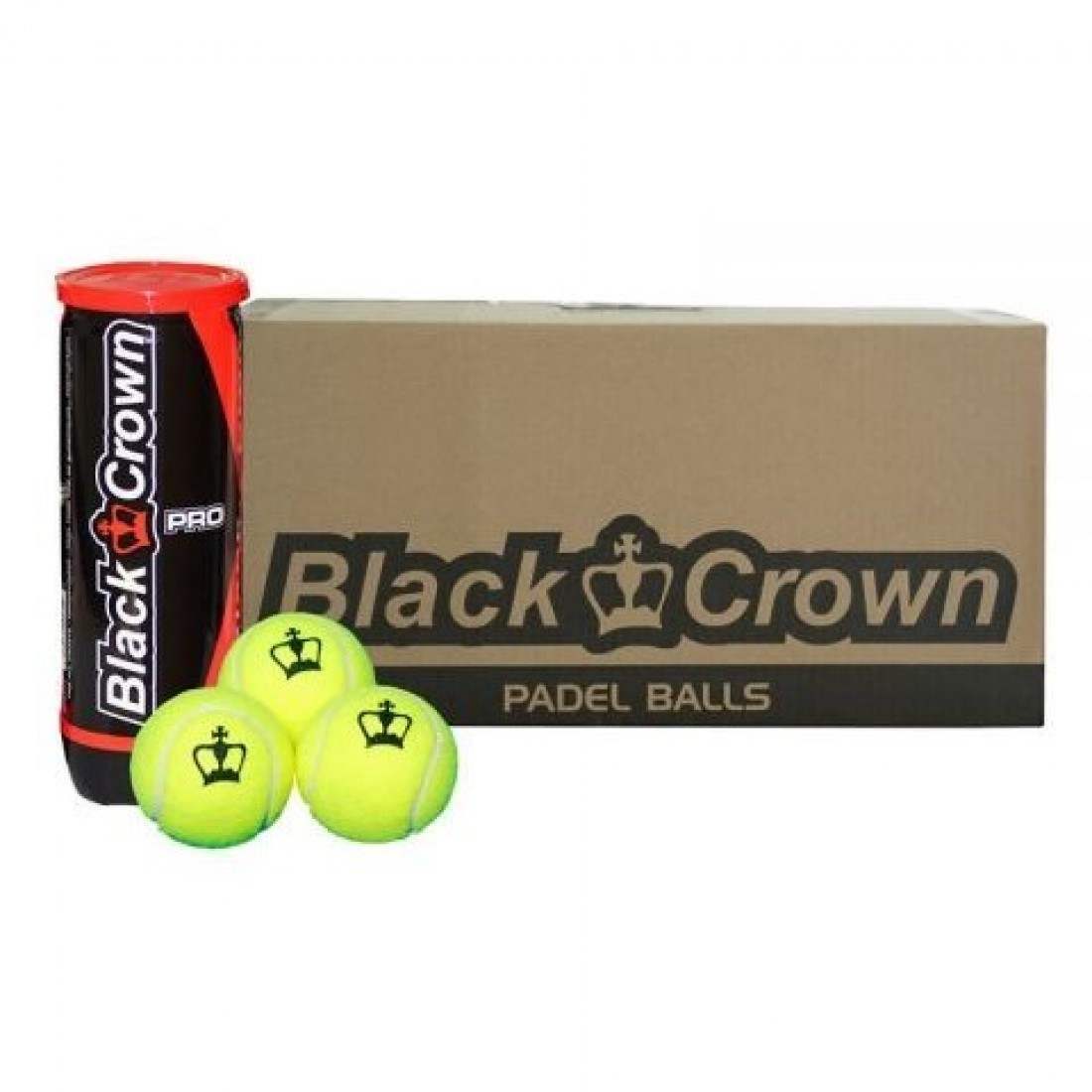 Black Crown Cajon 72 Padel Balls – 24 Canisters of 3 BallsEquipments🎾 Includes 72 padel balls – 24 canisters with 3 balls each 🏆 High-performance quality – Designed for durability, consistent bounce, and long-lasting pressure 💥 Ideal for training and c
