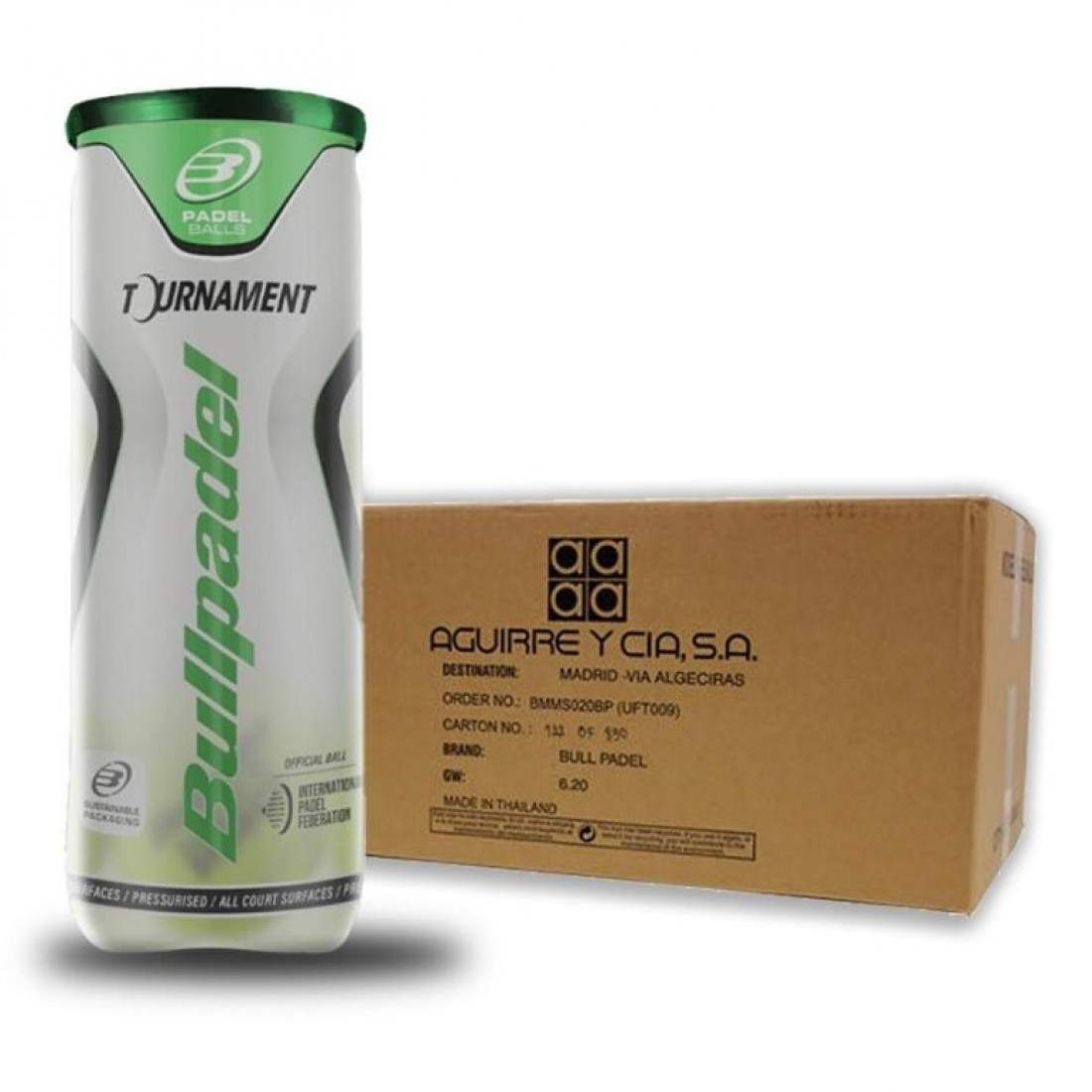 Bullpadel Tournament Pro Padel Balls – Box of 72 (24 Cans of 3 Balls)EquipmentsThe Bullpadel Tournament Pro Padel Balls – Box of 72 (24 Cans of 3 Balls) is crafted for players who demand quality and consistency. These balls are engineered to provide a rel