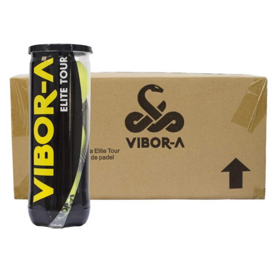 Vibor-A Elite Tour Padel Balls – Box of 72 (24 Cans of 3 Balls)EquipmentsQuantity: 24 pressurized cans, each containing 3 balls, totaling 72 balls. Durability: Constructed with high-quality materials to ensure longevity and consistent performance over tim