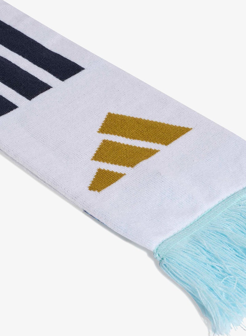 adidas Argentina 2026 Scarf – Official AFA Crest, Soft Flatknit, 100% Acrylic, World Cup Fan Gift
