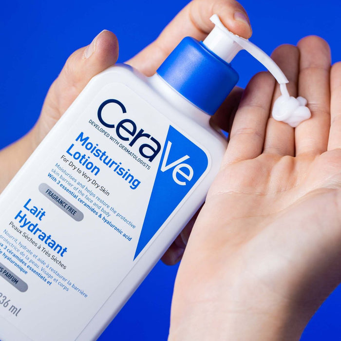 CeraVe Moisturizing Lotion For Dry To Very Dry Skin With Hyaluronic AcidCeraVe Moisturizing Lotion is a dermatologist-developed, lightweight, oil-free moisturizer designed to hydrate and restore the natural barrier of dry to very dry skin. Formulated with