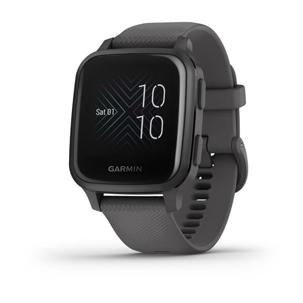 Garmin Venu Sq, Slate Aluminium Bezel With Shadow Grey Case And Silicone BandWearablesNOW IS THE PERFECT TIME TO MOVEFeaturing a bright colour display, the Venu Sq GPS smartwatch combines daily style with health monitoring and fitness features that inspir
