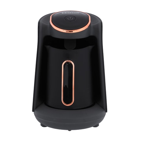 Krypton Turkish Coffee Maker KNCM6322 - BlackKitchen AppliancesKRYPTON Turkish Coffee Maker, 4 Cups Brewing Capacity Brewing capacity of 4 cups Heat plate made of stainless steel Sound alarm system Ideal consistency and rich foam Overflow prevention syste