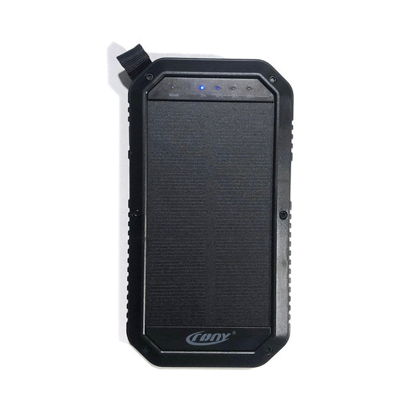CRONY ES981S Solar Power Bank 20000mAh – LED Camping Light, 2×USB, Wireless, Solar Panel, Outdoor