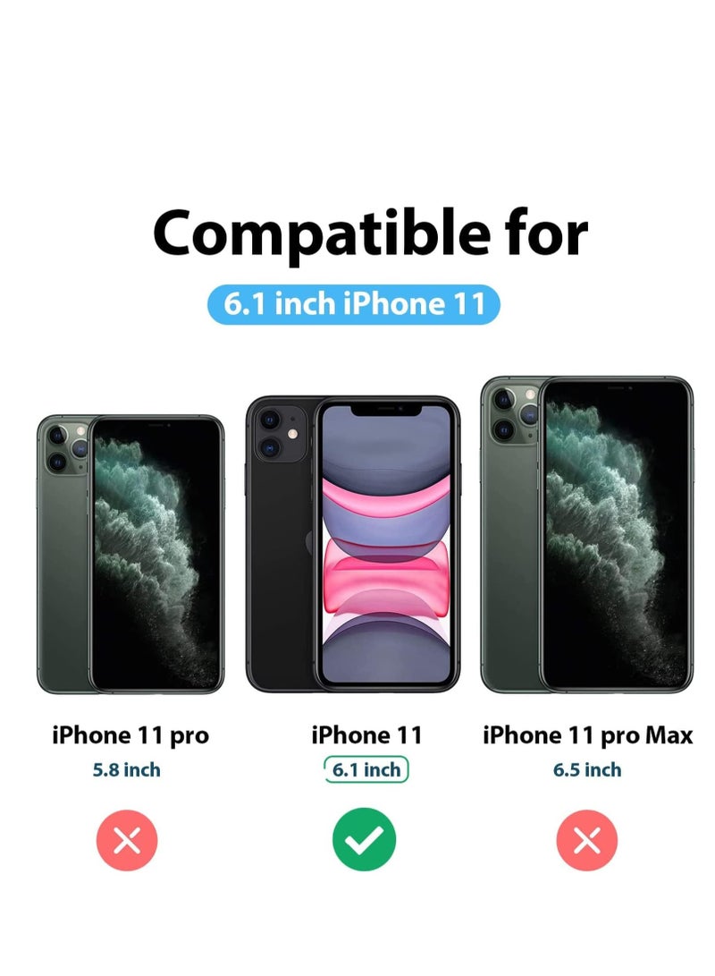 iPhone 11 Clear Case Soft Flexible Silicone TPU Shockproof Transparent Rubber Back Cover (iPhone 11, Clear)