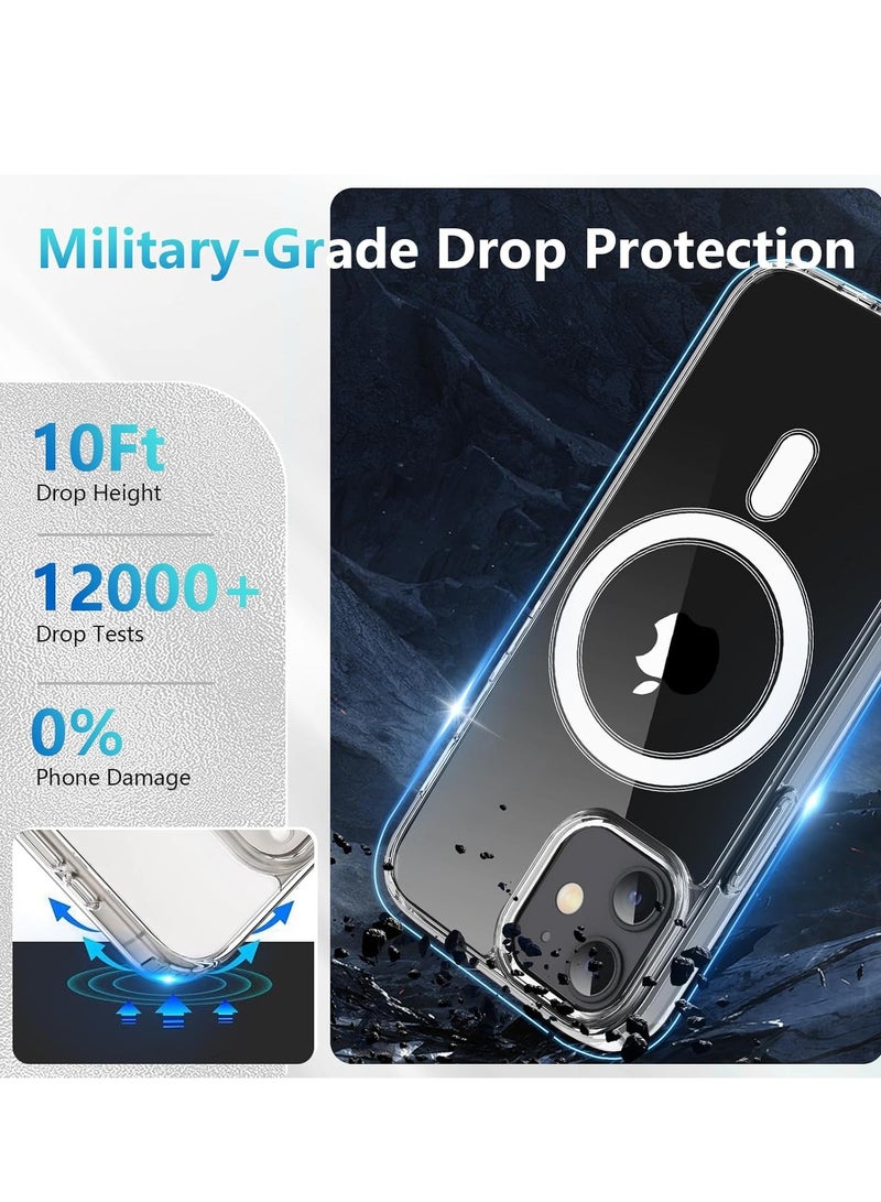 iPhone 11 clear Phone Case, Ultra-Thin Anti-Fall Anti-Scratch Anti-Yellow Silicone Protective Cover, for Magsafe Charger, Transparent(6.1 inch)