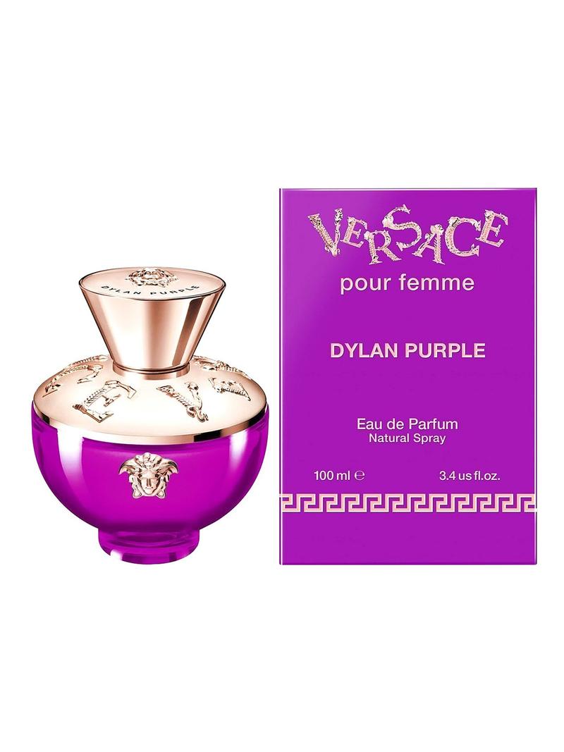 Versace Pour Femme Dylan Purple Eau De ParfumPerfumes & FragrancesDylan Purple is a bright and elegant fragrance. A sparkling bergamot is blended with the joyful tones of a freshly harvested orange, while the delicate scents of freesia deliver an explosio