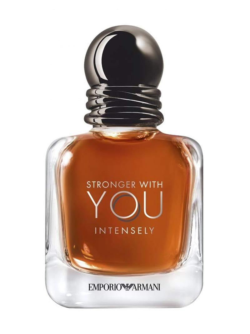 Armani Stronger With You Intensely For Men Eau De ParfumPerfumes & FragrancesTop Notes : Pink Pepper, Juniper & Violet Middle Notes: Cinnamon, Lavender, Sage & Toffee Base Notes: Suede, Vanilla, Amber & Tonka Bean