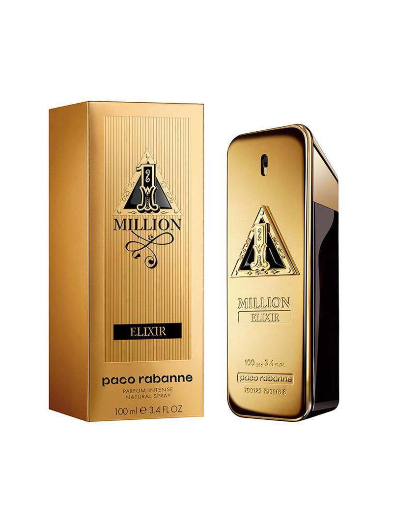 Paco Rabanne 1 Million Elixir Parfum Intense For MenPerfumes & Fragrances1 Million Elixir, richer than ever before, for thrilling sensations. The hand-picked ingredients, Turkish Damascena rose, osmanthus and wild grown tonka beans, undoubtedly make this