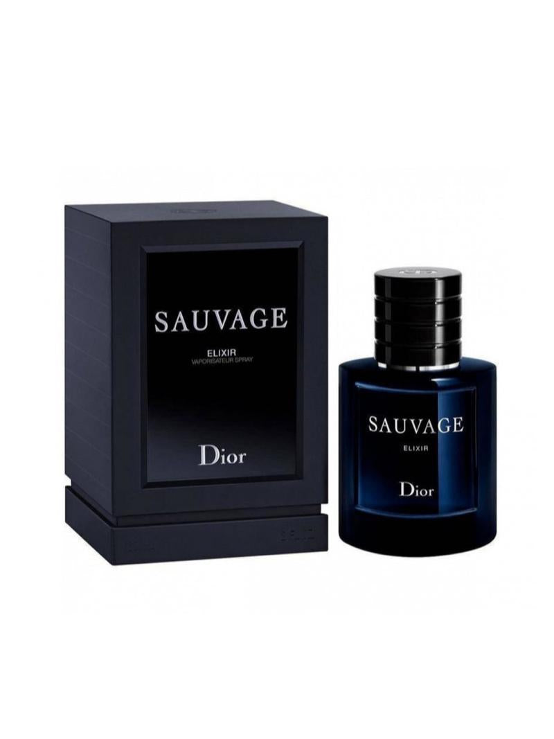 Dior Sauvage Elixir For Men 100mlPerfumes & FragrancesSauvage Elixir is an extraordinarily concentrated fragrance steeped in the emblematic freshness of Sauvage with an intoxicating heart of spices, a "tailor-made" lavender essence and a blend of rich woo