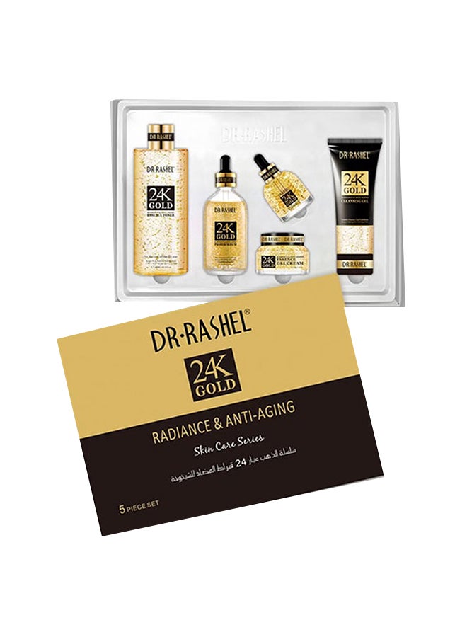 DR. RASHEL 5-Piece 24K Gold Radiance And Anti-Aging Skin Care Set 24K GoldPersonal CareElevate your skincare routine with the DR. RASHEL 24K Gold Radiance & Anti-Aging 5-Piece Skin Care Set, a luxurious collection designed to rejuvenate and nourish your s