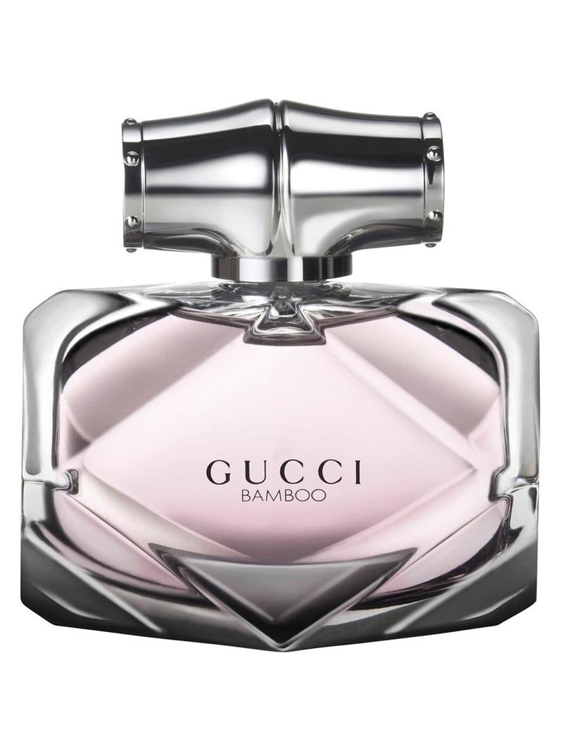 Gucci Bamboo For Women Eau De Parfum 75mlPerfumes & FragrancesA contemporary idea of liberty brings to life Gucci Bamboo’s new campaign. The woody and floral scent also debuts in a limited edition amethyst glass flacon with a bamboo-shaped ridged silver c