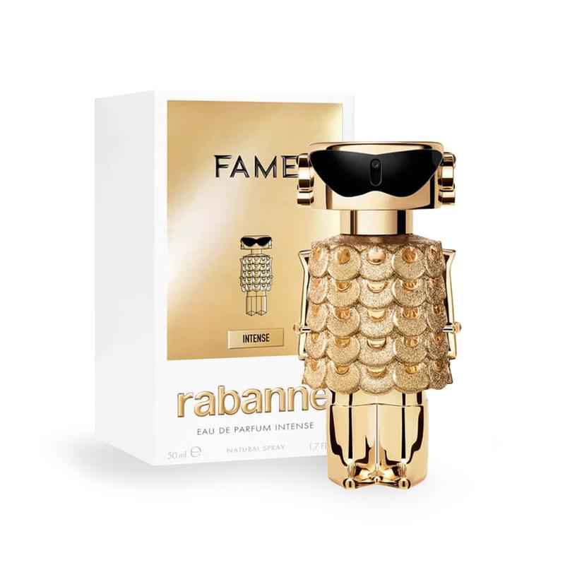 Paco Rabanne Fame EDP Intense For WomenPerfumes & FragrancesDiscover FAME Intense: the dazzling feminine signature by Rabanne.Sparkling brighter, more mesmerizing than before: FAME Intense is crafted for the luminous it-girl who claims Paris at twilight.