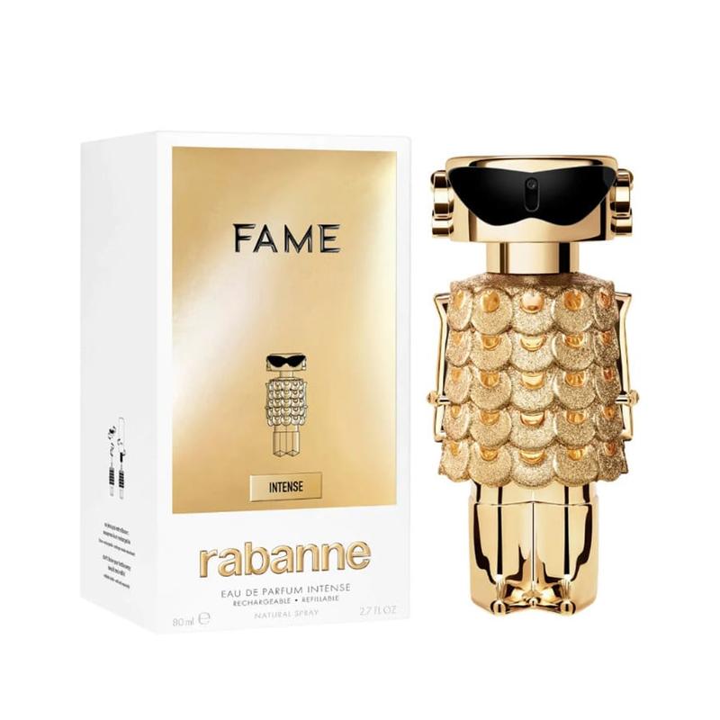 Paco Rabanne Fame EDP Intense For WomenPerfumes & FragrancesDiscover FAME Intense: the dazzling feminine signature by Rabanne.Sparkling brighter, more mesmerizing than before: FAME Intense is crafted for the luminous it-girl who claims Paris at twilight.