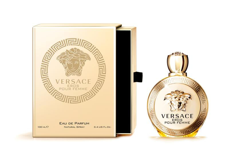Versace Eros Pour Femme EDPPerfumes & FragrancesEros pour Femme Eau de Toilette is a captivating fragrance that blends sensual freshness with addictive notes. Exquisite citrus fruits like Sicilian lemon and mandarin intertwine with crisp raspberry and whi