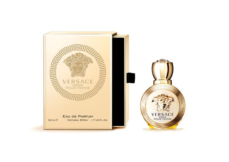 Versace Eros Pour Femme EDPPerfumes & FragrancesEros pour Femme Eau de Toilette is a captivating fragrance that blends sensual freshness with addictive notes. Exquisite citrus fruits like Sicilian lemon and mandarin intertwine with crisp raspberry and whi