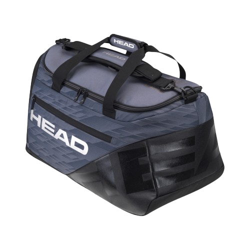 Head Djokovic Duffle BagEquipmentsA small bag with huge possibilities, the DJOKOVIC DUFFLE BAG TENNIS BAG has been refreshed with a new, stylish, grey and black design. Novak loves this bag, which has a main compartment, along with a shoe compartment and