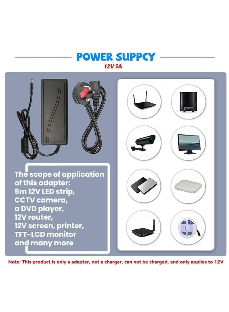 24V 4A AC/DC Power Supply Adapter – 96W Switching Power Adapter with UK Plug for 3D Printers, LED Lights, CCTV & Monitors UAE