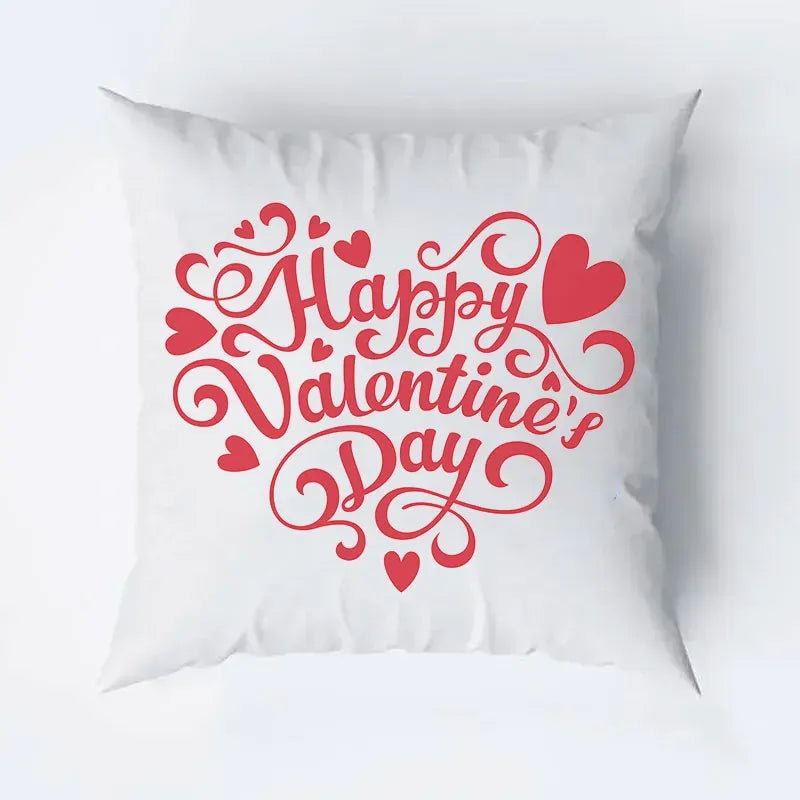 Valentine cushion with matching printed mug
