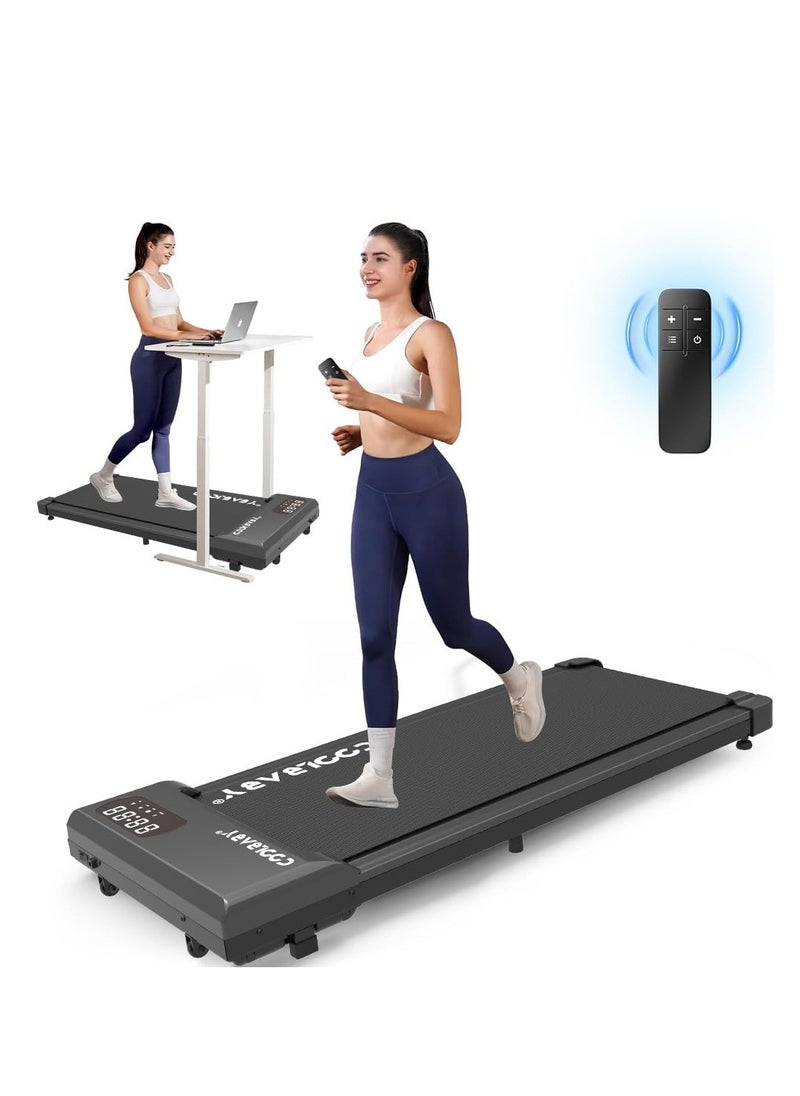 COOLBABY Under Desk Treadmill, 2 in 1 Quiet Treadmill for Office and Home, Portable Office Treadmill with Remote Control, LED Display, Running Mat for Walking and Jogging, Under Desk TreadmillEquipments2-in-1 Walking & Jogging Treadmill – Switch effortles