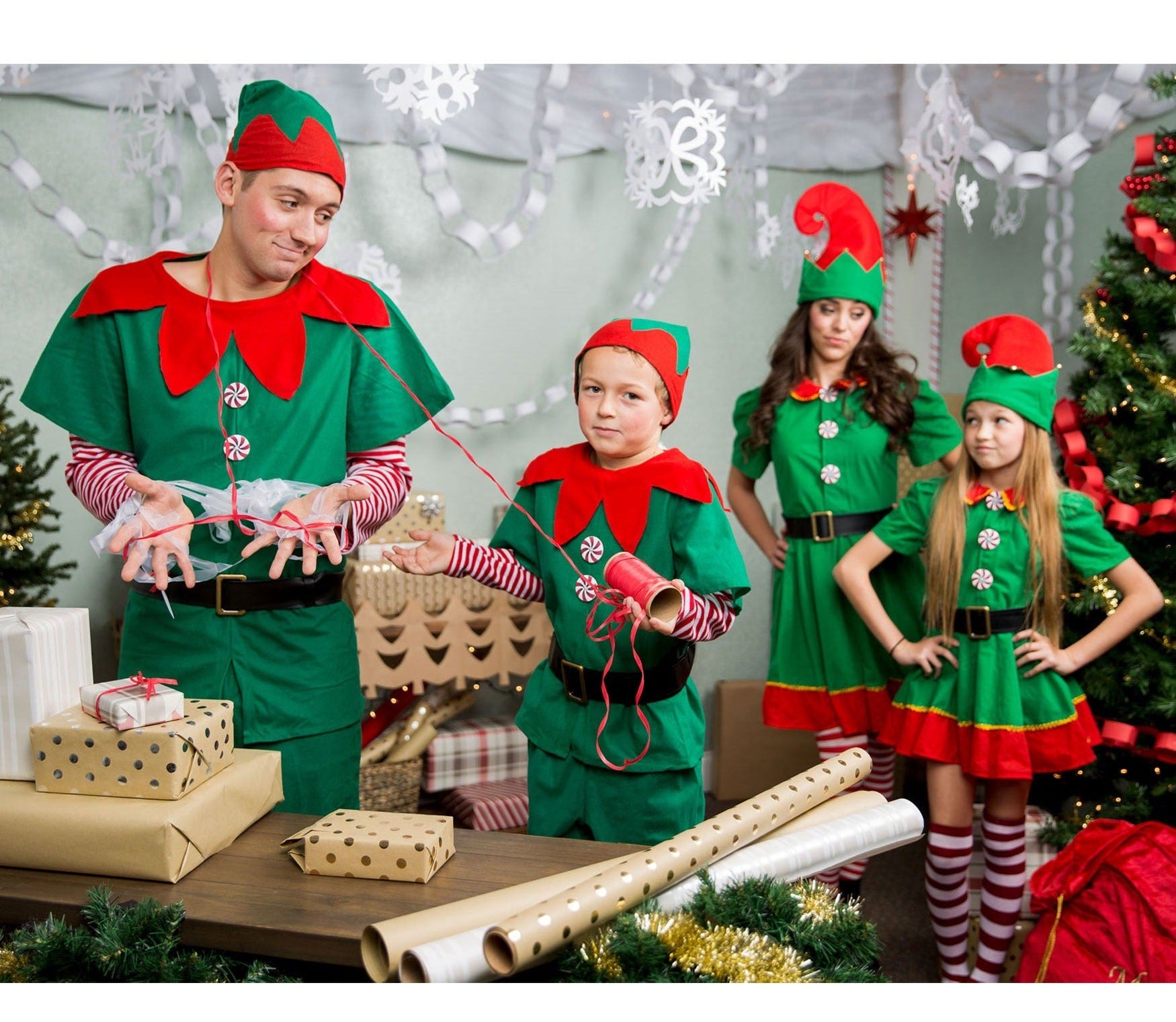 Children’s Elf Costume Holiday Party Wear