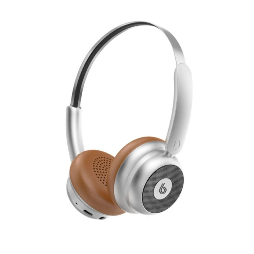 Blupebble Echo Vintage On-Ear Foldable Wireless Headphones – Warm Sound, Deep Bass, Vintage Design, Portable