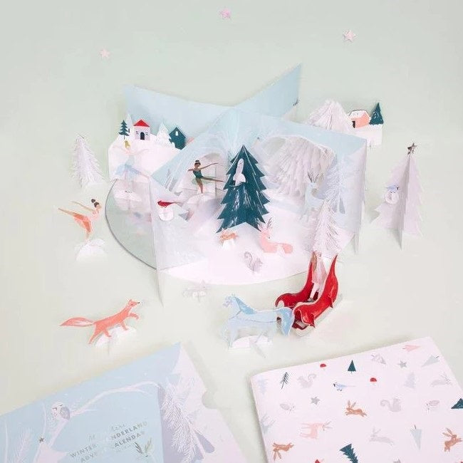 Christmas countdown Winter Wonderland advent display