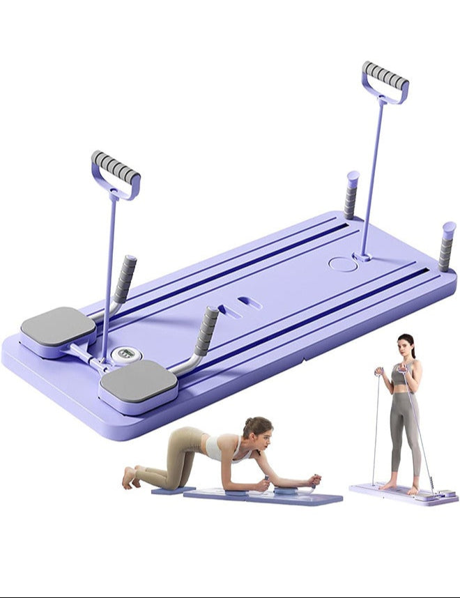 RATSAW Multifunctional Sliding Pilates Reformer Board with Timer for full body workout