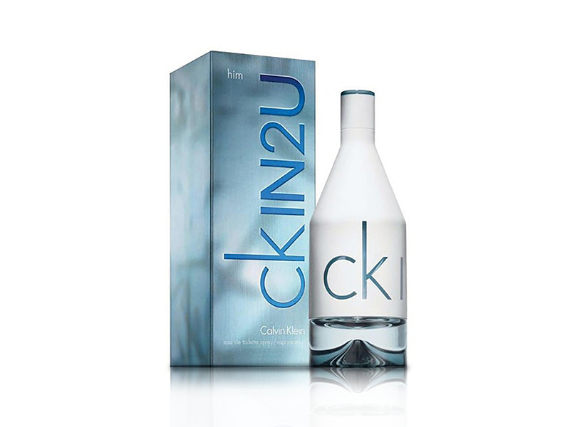 Calvin Klein CK IN2U Perfume for Men Eau De Toilette 100mlPerfumes & FragrancesCK IN2U for Him by Calvin Klein is a Aromatic Fougere fragrance for men. Top notes are Lemon and Tomato Leaf Middle note is Cacao Pod Base notes are Cedar, White Musk and Vetiv