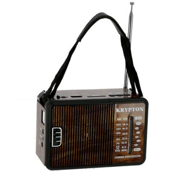 Krypton-KNR5095 Rechargeable Radio with Emergency LightHome ElectronicsIntroducing the Krypton-KNR5095 Rechargeable Radio with Emergency Light. Enjoy hours of music on-the-go with the high capacity 1000mAh Lithium Battery. Its portable, lightweight design