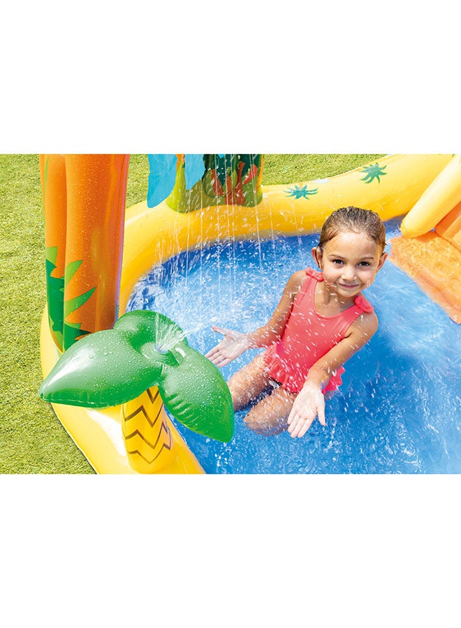 INTEX Dinosaur Inflatable Play Center with Slide – 249 x 191 x 109cm