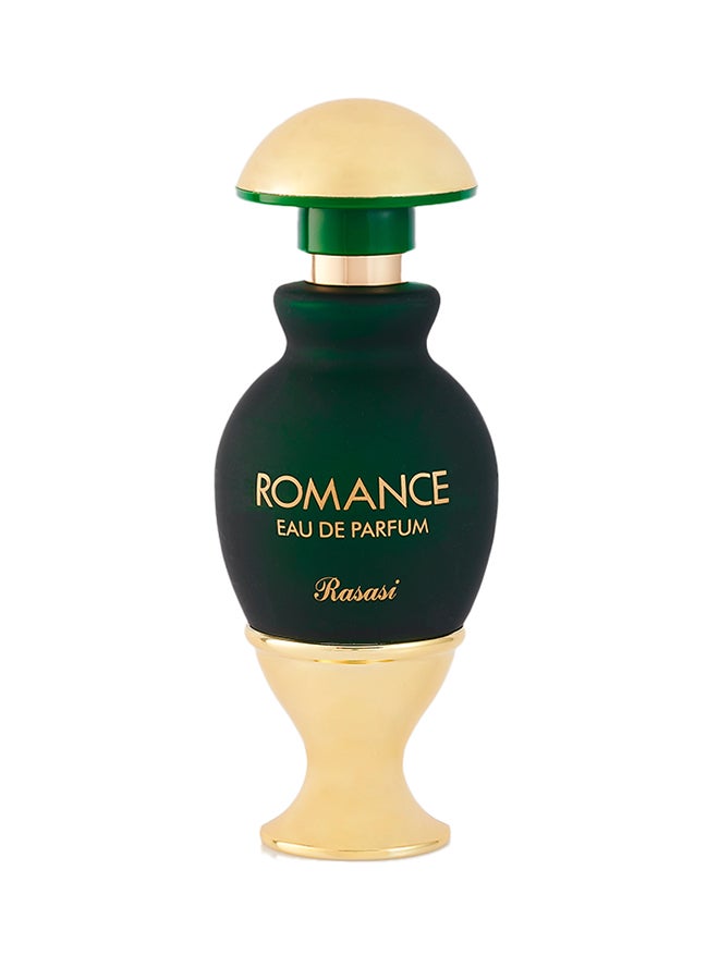 Rasasi Romance EDP Perfume 45mlPerfumes & FragrancesA sweet blend of fruity and floral ingredients infused with notes of musk and amber. Fruity, Green accord Rose, Jasmine Sandalwood, Musk, Amber