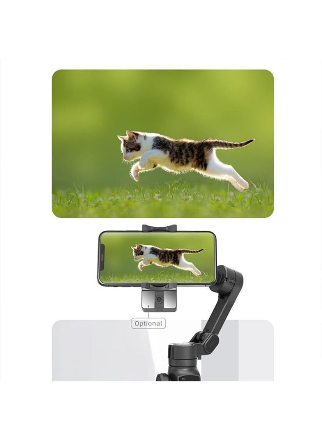 Merlin Smart Tracking Gimbal Stabilizer for Smartphone iPhone wFocus Wheel AI FaceObject Tracking for iPhone 15 14 Pro MaxAndroid Foldable 3Axis Handheld
