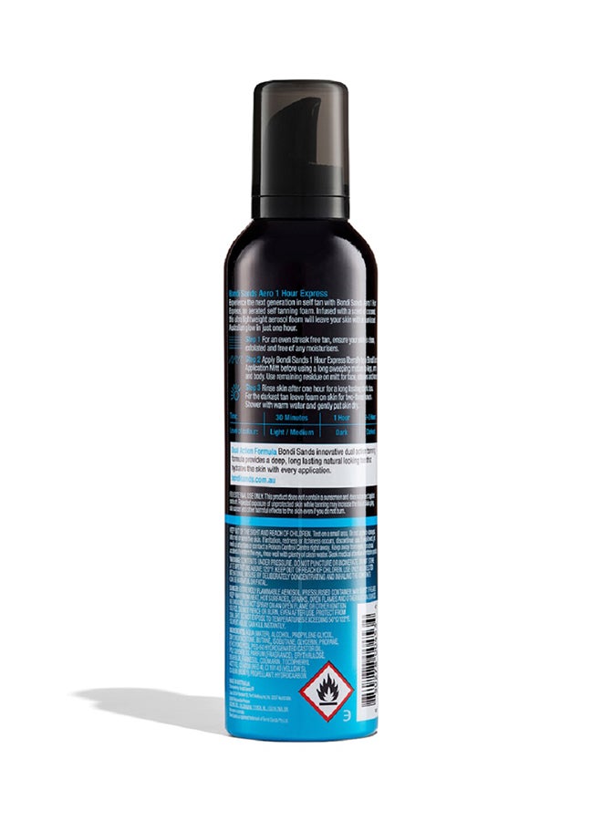 Bondi Sands 1 Hour Express Aero Self Tanning Foam 225ml – Fast Developing Lightweight Self Tanner for Natural Bronzed Glow