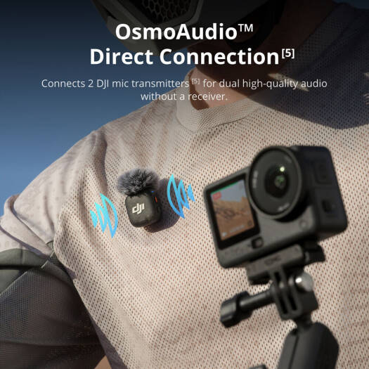 DJI Osmo Action 6 Adventure Combo – Variable f/2.0 Aperture, 4K120, 3 Batteries, Selfie Stick, 50GB
