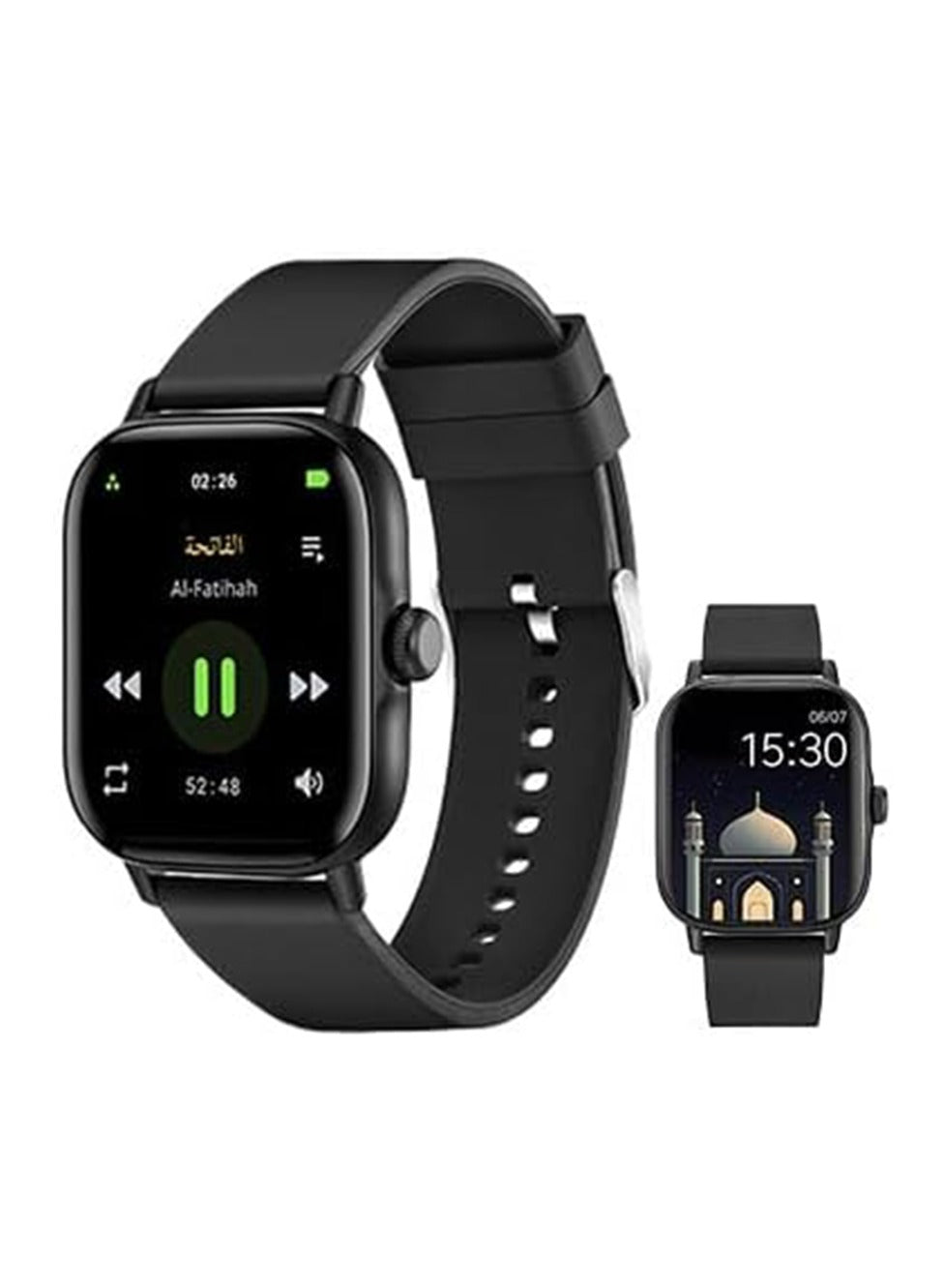 Merlin Faith Sync Quran Smart WatchMuslim Watch Prayer time reminder Blood Pressure and Sleep Monitor with 20  Sports Mode2 Extra Straps