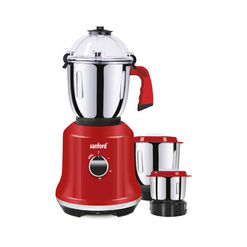 Sanford 3 IN 1 Grinder Mixer 1.5 L 1200 W SF5912GM BS BKitchen Appliances3 Speed Control with Pulse Function, Overload Prevention Mechanism, Overheat Protection, Resettable Fuse, Anti-Skid Resistant Feet, Fast Grinding Tetra Flow Technology, Shock Proof B