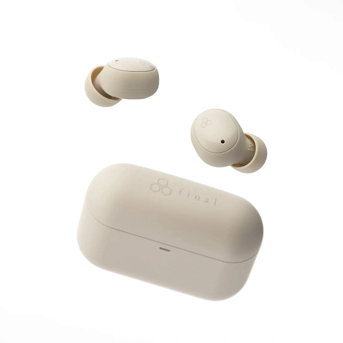 Final Audio ZE500 for ASMR True Wireless Earbuds – Dark Cream, Bluetooth 5.4, Ultra-Comfort Fit, Wireless Charging, Hi-Fi Voice & ASMR Audio
