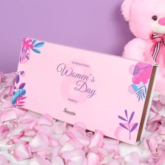 Happy Womens Day Chocolates By SweechoChocolate & ConfectioneryBrand - Sweecho Text - Happy Womens Day Type - Milk Chocolate Quantity - 25 Pcs Marble Chocolate Letters Assorted Flavors - Pistachio, Cheesecake, Peanut, Caramel and Wafers Allergens - Nuts a