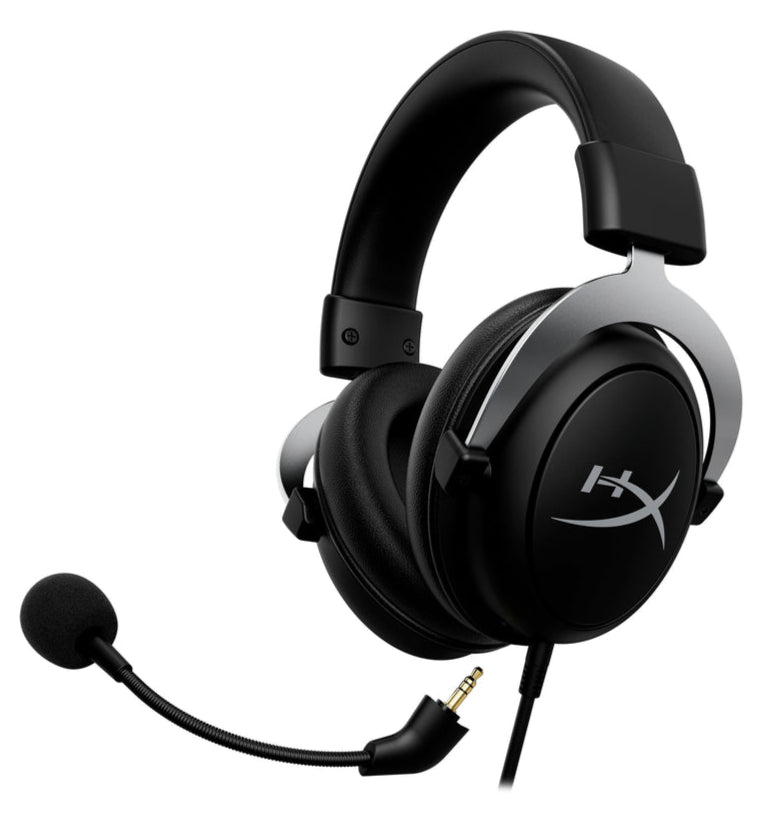 HyperX CloudX Gaming Headset for Xbox - SilverGaming HeadsetsOfficial Xbox Licensed: Tested and approved by Microsoft, ensuring seamless compatibility with Xbox One and Xbox Series X|S controllers. Immersive Audio: Equipped with 53mm drivers and enhanced
