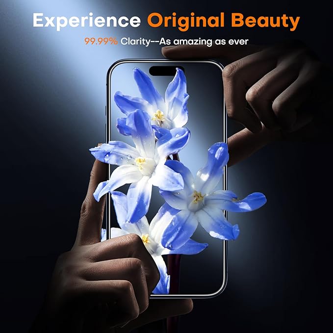 2 Pack iPhone 15 Pro Max Screen Protector 6.7 Inch – Military Grade, Shatterproof, Case Friendly, No Bubbles & Easy Installation for UAE