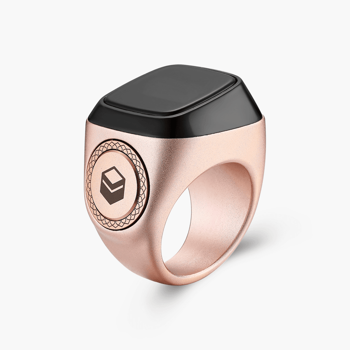 Zikr Ring M02 by iQibla – Minimalist Smart Tasbeeh Ring with OLED DisplayWearablesStrength in Style, Faith in Every Detail. Larger and brighter" The upgraded screen boasts increased size and brightness, ensuring effortless visibility of the time, zikr cou
