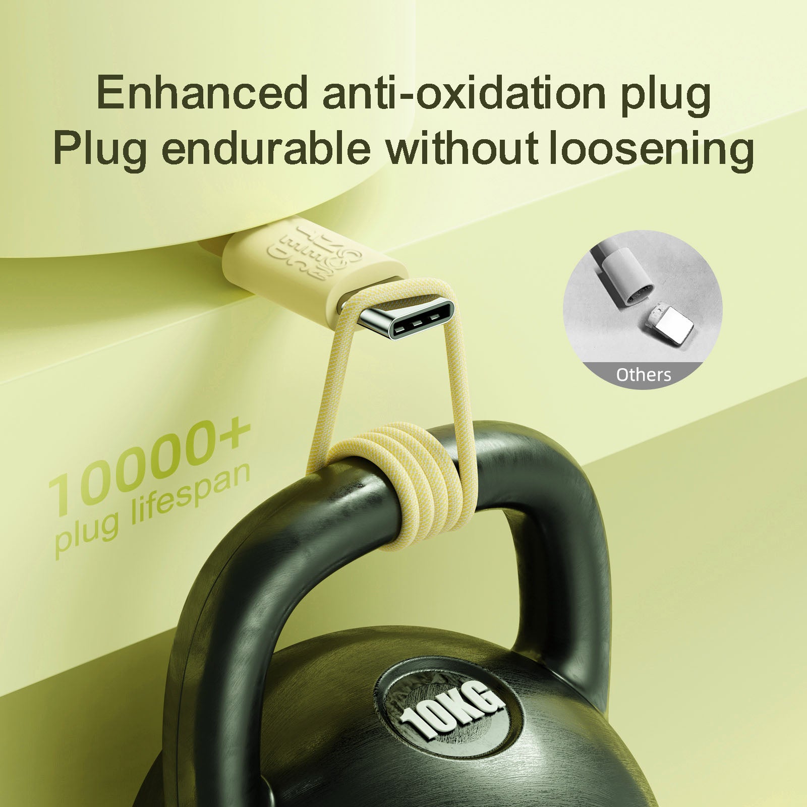 Connected FAST3 Charging Cable AC 1.2M 3A fast Charging colourful Braided Sync and Charge YellowMobile AccessoriesConnected FAST3 Charging Cable A-C is abraided charging cable made from TPE nylon materials and has a flexible SR design, which makes it resi