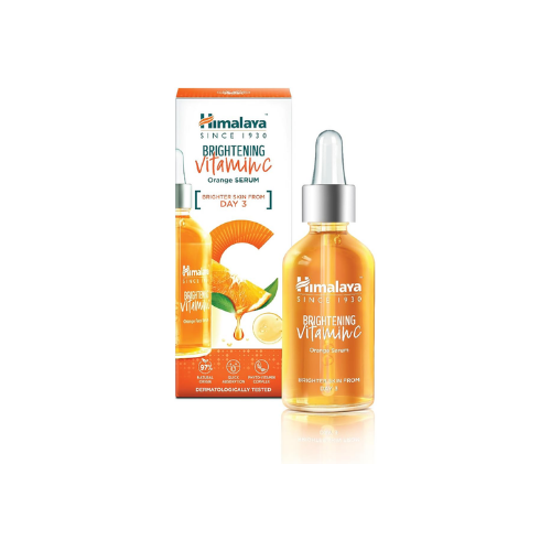 Himalaya Brightening Vitamin C Orange Serum 30ml | With Hyaluronic Acid & Niacinamide | Dark Spot & Hydration Care
