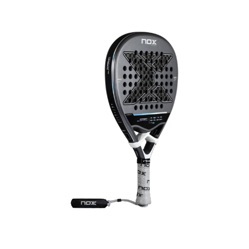 NOX Quantum Carbon 12K 2025 Padel Racket – Diamond Shape, Power & Spin, HR3 Color EVA Core, 3D Spin Texture, Smart Strap & EOS Flap