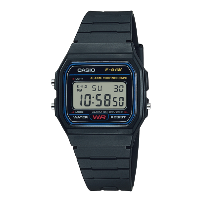 Casio Classic Alarm Digital Watch, F-91W-1YERJewelleryThe CASIO Collection - Beautifully retroThe cult following for the shape, function and colour of the first CASIO digital watch from the 1980s is more up-to-date than ever thanks to the watches in the r