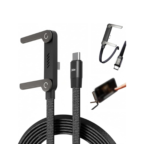 2 in 1 Invisible Stand Charger Cable