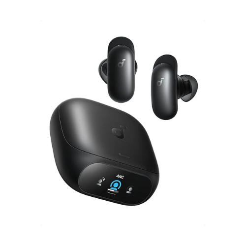 Soundcore Liberty 5 Pro – Guinness World Record Call Quality, Thus AI Chip, ANC, 28Hr, LDAC, Touchscreen Case