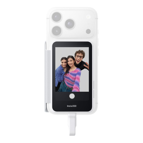 Insta360 Snap Selfie Screen 4K magnetic rear camera monitor with wired connection – touchscreen compatible with iPhone and Android for vlogging available in UAE
