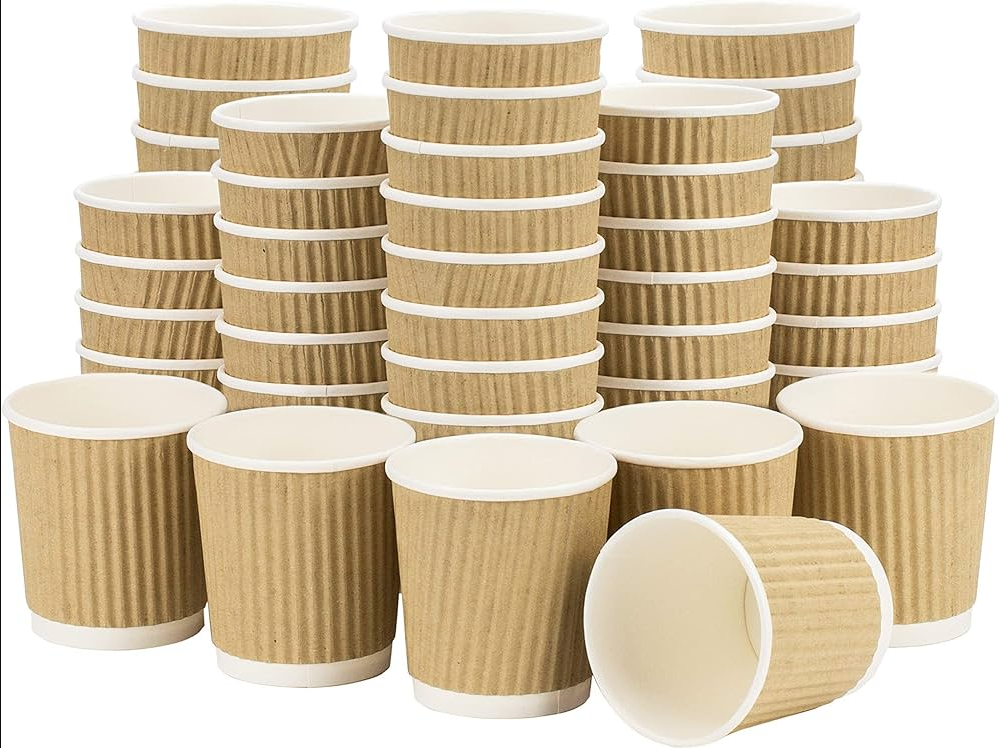 Green Ard Eco Friendly Disposable Drinkware 4oz Brown Ripple Wall Hot and Cold Paper Espresso Cup (without lid), 1000 piecesSustainable LivingThis pack of 1000 Green Ard eco-friendly disposable espresso cups is perfect for hot or cold drinks. Made with br